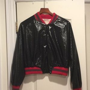 Patten leather jacket